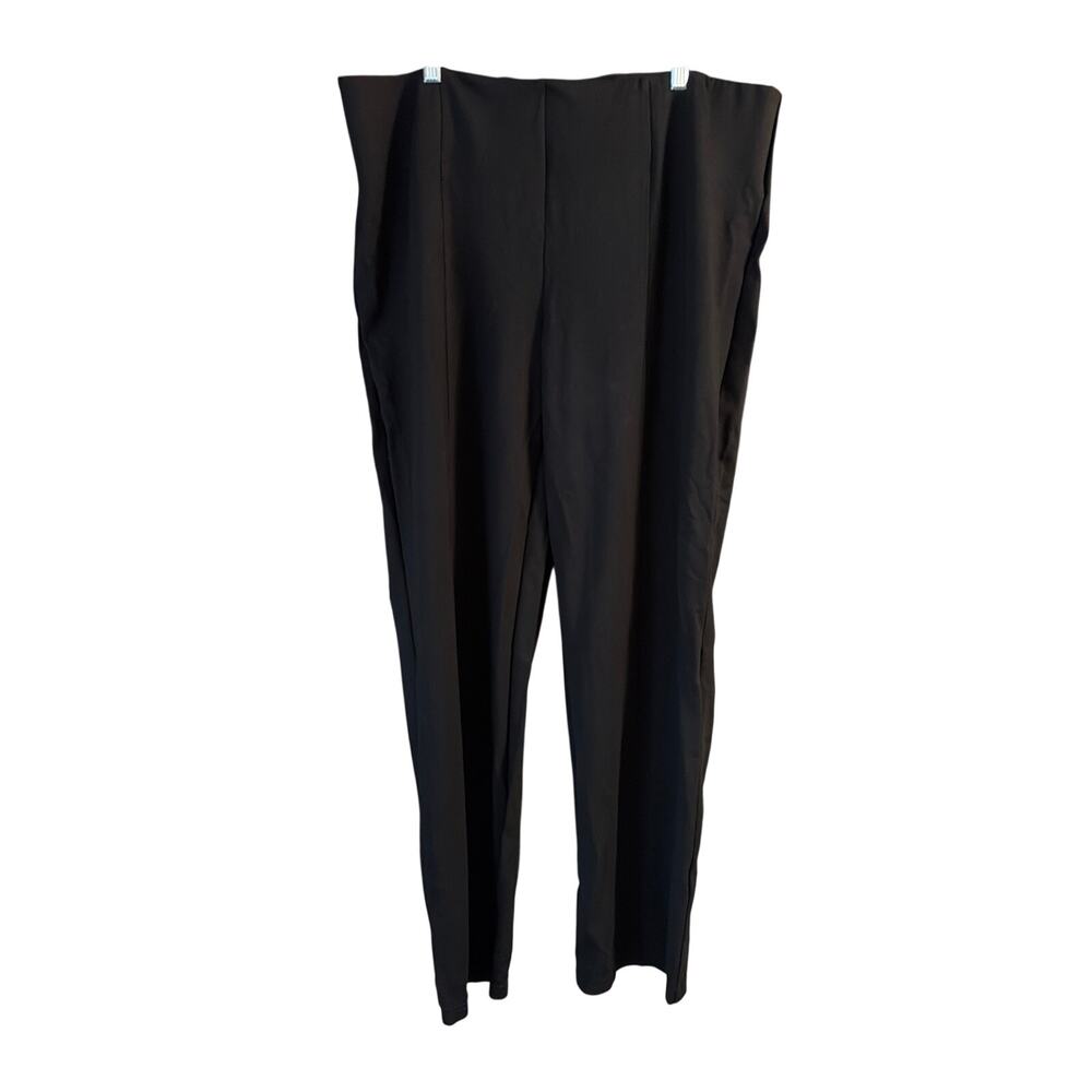 Nygard Luxe Slims Women's Plus Size Black Slim Straight Stretch Pants 3X 22 24